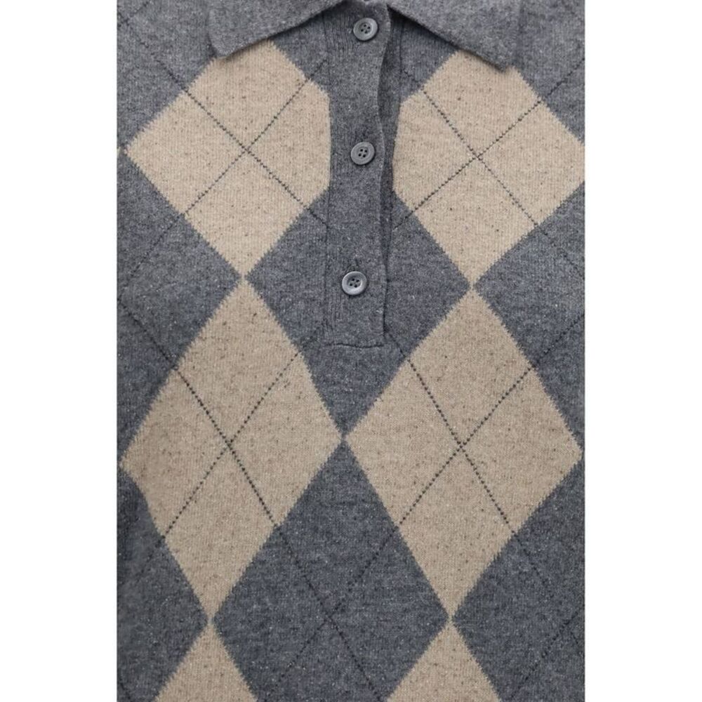 Rohe Gray Polyamide Polo Women's Shirt - Picture 3 of 3
